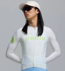 Pedla 薄長袖車衣 Dots Classic LS Jersey Porcelain Glow 男款 瓷白