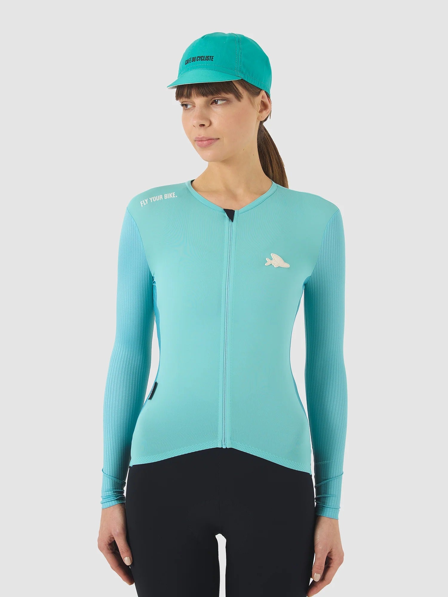 Café du Cycliste 車衣 Roxane LS Jersey Riviera Blue 長袖 女款 蔚藍