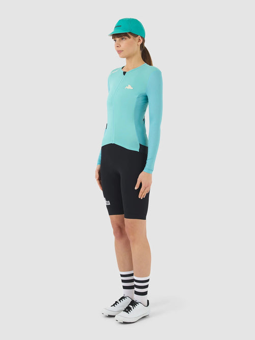 Café du Cycliste 車衣 Roxane LS Jersey Riviera Blue 長袖 女款 蔚藍