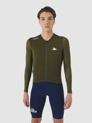 Café du Cycliste 車衣 Roxane LS Jersey Khaki 長袖 男款 卡其綠