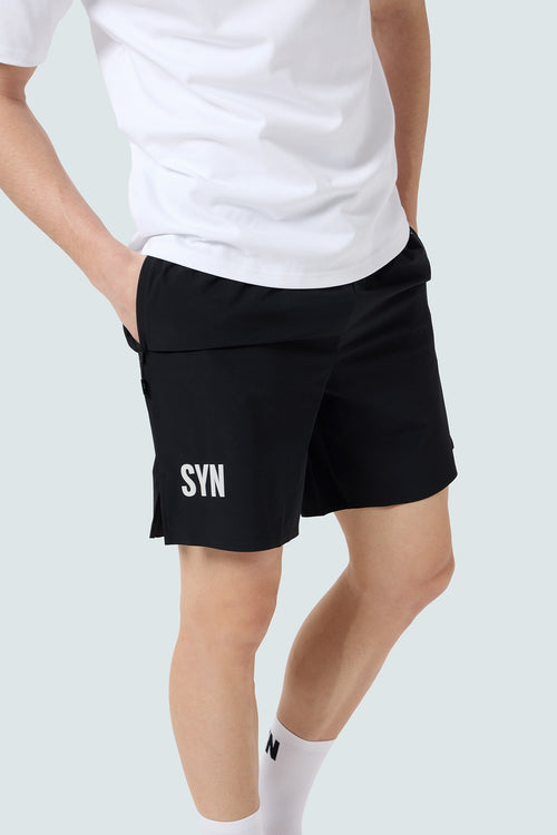 SYN 休閒短褲 Training Lightweight Shorts Black 男女共版 黑