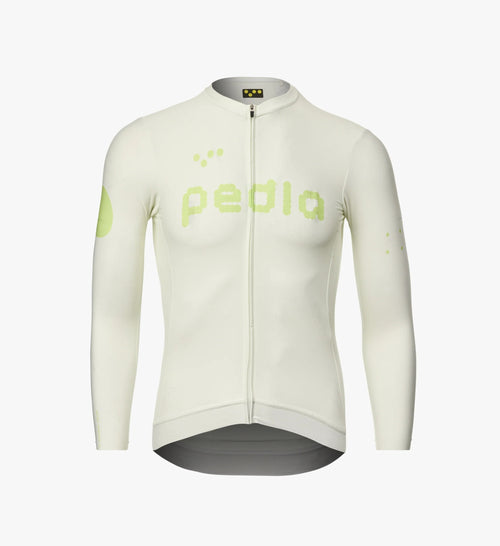 Pedla 薄長袖車衣 Dots Classic LS Jersey Porcelain Glow 男款 瓷白