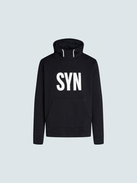 SYN 連帽長T Unisez Heavy Cotton Hoodie Black 男女共版 黑