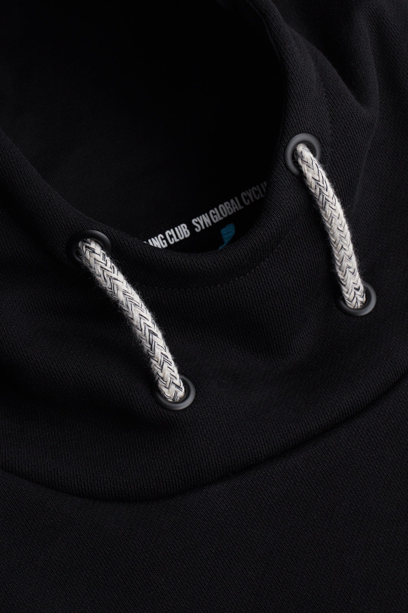 SYN 連帽長T Unisez Heavy Cotton Hoodie Black 男女共版 黑