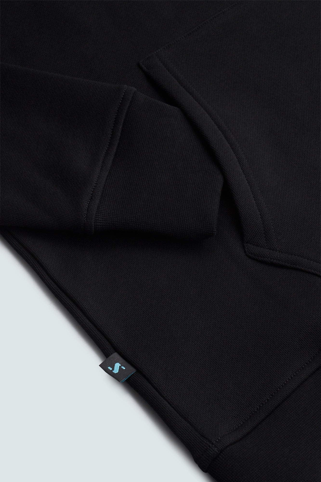 SYN 連帽長T Unisez Heavy Cotton Hoodie Black 男女共版 黑