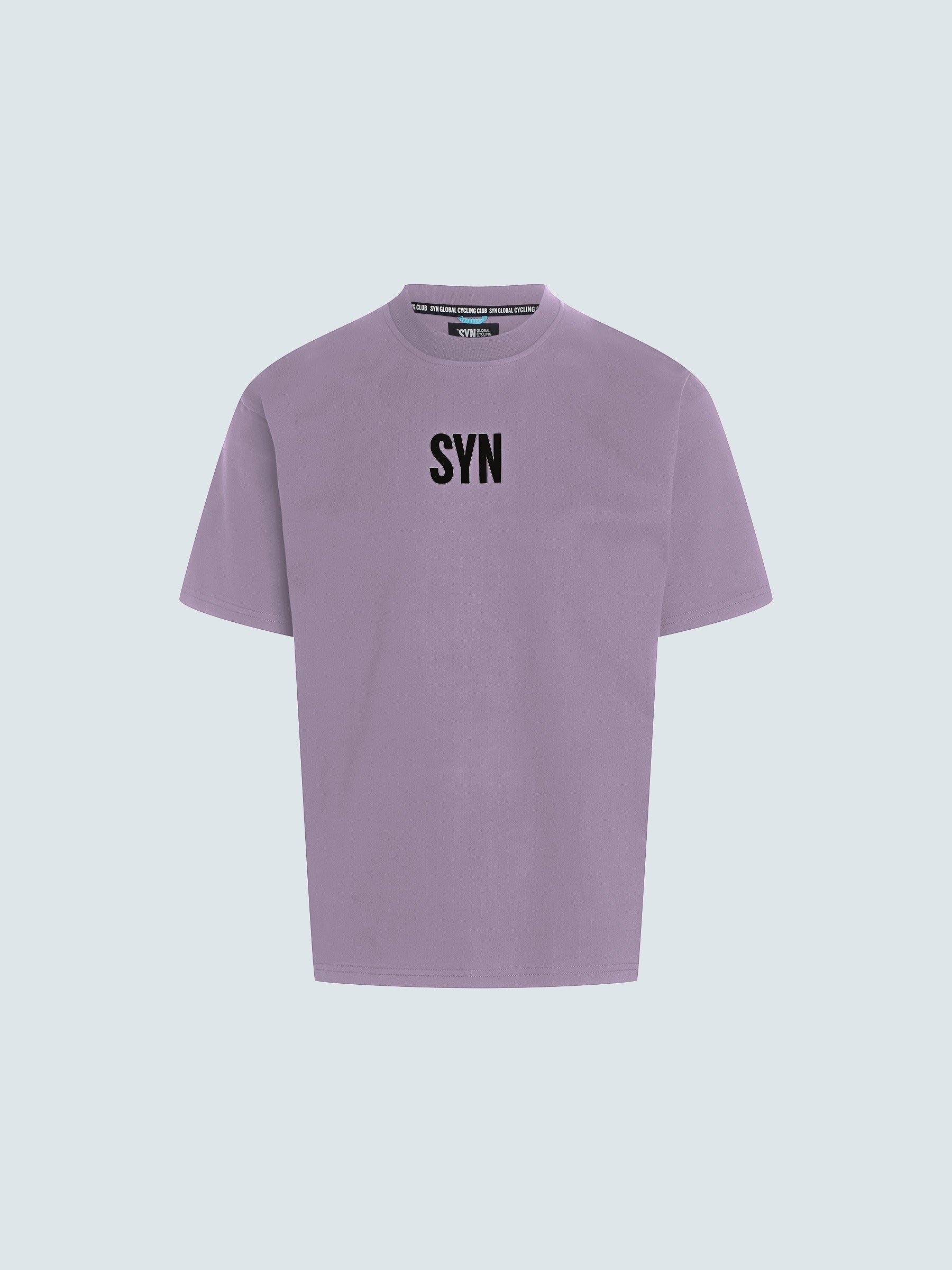 SYN 短袖Tee Oversized Logo T-Shirt Lily 男女共版 紫
