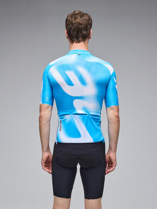 Q36.5 車衣 Gregarius Pro Big Logo Jersey MalibluBlue 男款 藍
