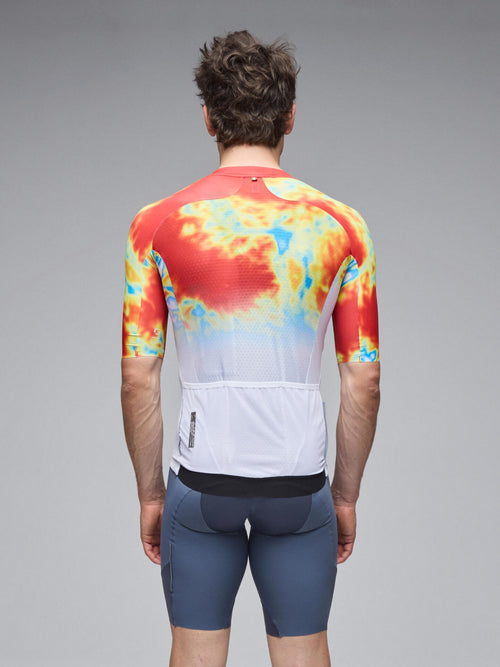 Q36.5 車衣 Gregarius Clima Weathermap Jersey White 男款 白