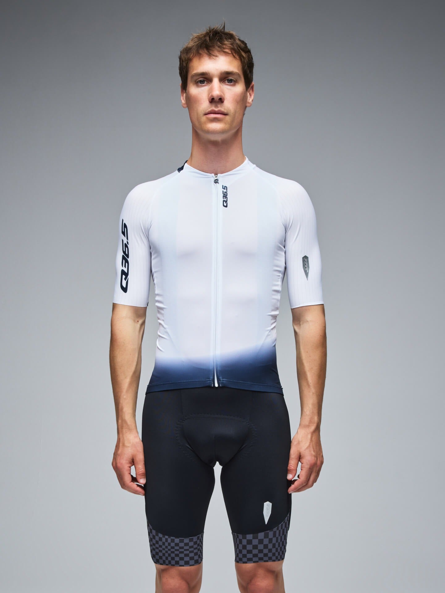 Q36.5 車衣 Gregarius Pro Collar Fade Jersey White 男款 白
