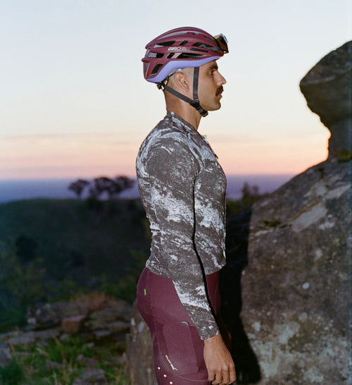 Pedla 薄長袖車衣 ON_OFF Grid SuperSYSTEM LS Jersey Basalt 男款 灰石紋