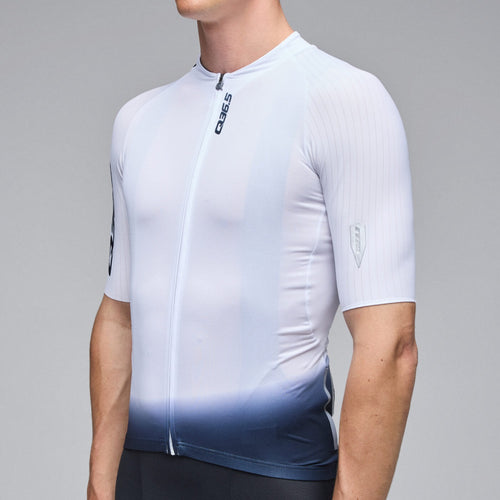 Q36.5 車衣 Gregarius Pro Collar Fade Jersey White 男款 白