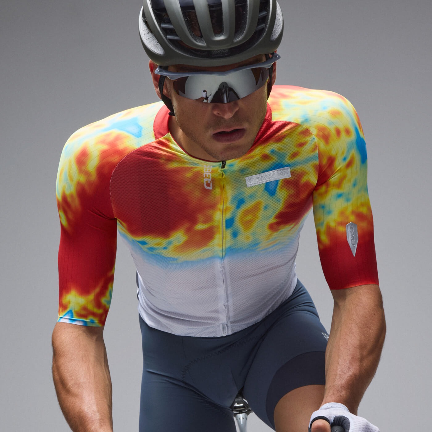 Q36.5 車衣 Gregarius Clima Weathermap Jersey White 男款 白