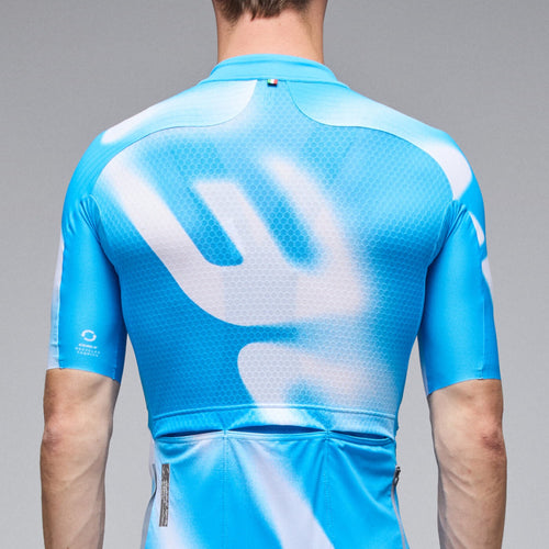 Q36.5 車衣 Gregarius Pro Big Logo Jersey MalibluBlue 男款 藍