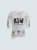 SYN 車衣 Pro Team Jersey White 女款 塊狀刷灰白