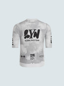 SYN 車衣 Pro Team Jersey White 男款 塊狀刷灰白