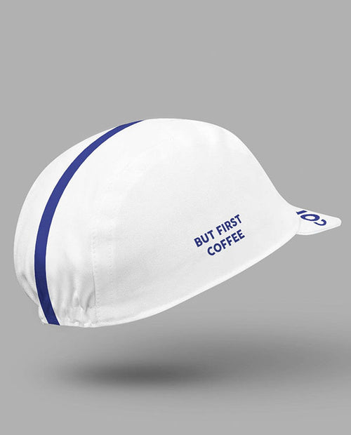 COIS 小帽Cycling Cap But First Coffee white-白