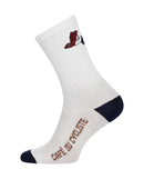 Café du Cycliste 車襪 飛魚-白