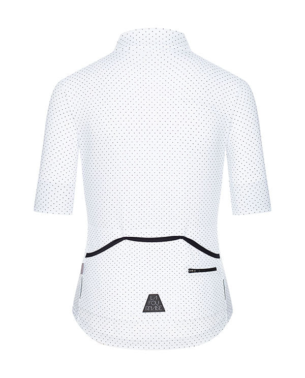 Café du Cycliste 車衣 Fleurette Lightweight Jersey White 短袖 女 白底黑點