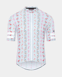 Café du Cycliste 車衣Floriane Lightweight Jersey Sakura 短袖 男 白底櫻花