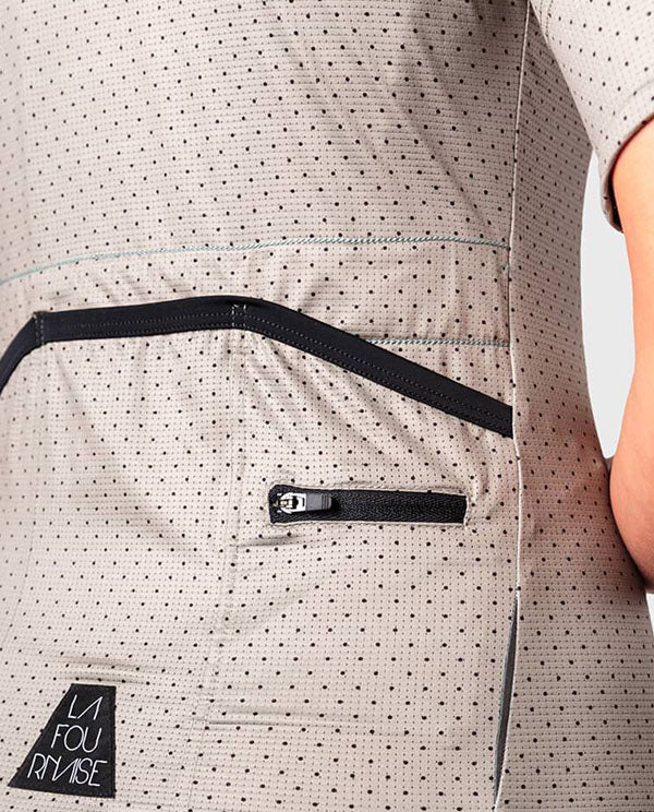 Café du Cycliste 車衣 Fleurette Lightweight Jersey Stone Green 短袖 女 石灰底黑點