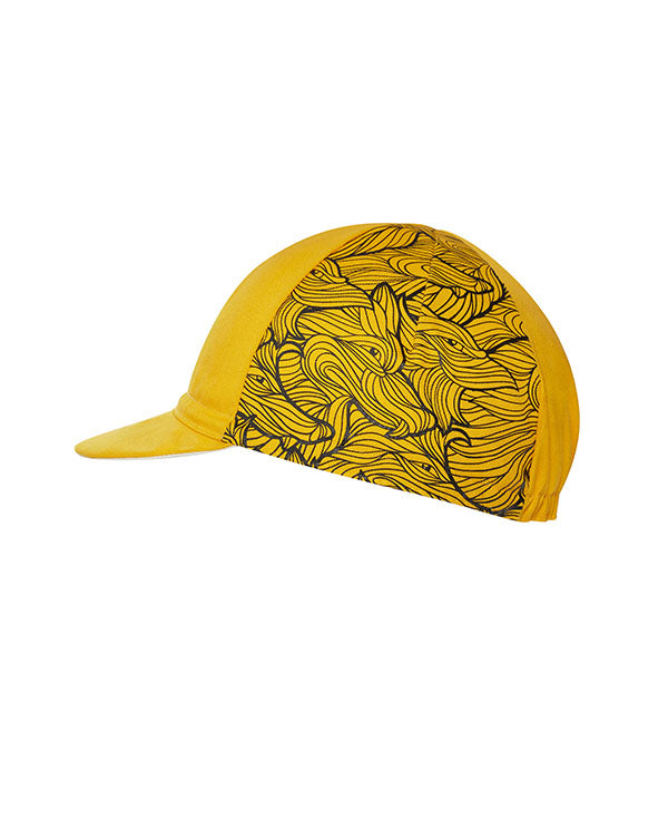 Café du Cycliste 小帽 Animal Cycling Cap Wolf 黃