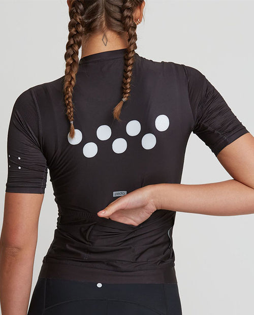 Pedla 車衣Essential Classic Jersey-Black短袖 女-黑