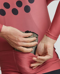 Pedla 薄長袖車衣 Ess-Classic LS Jersey-Mineral Red 男-玫瑰粉
