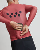 Pedla 薄長袖車衣 Ess-Classic LS Jersey-Mineral Red 男-玫瑰粉