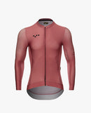 Pedla 薄長袖車衣 Ess-Classic LS Jersey-Mineral Red 男-玫瑰粉