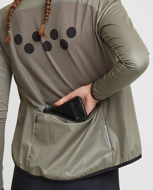 Pedla 防風外套 Ess-Classic Jacket Khaki 女-卡其綠