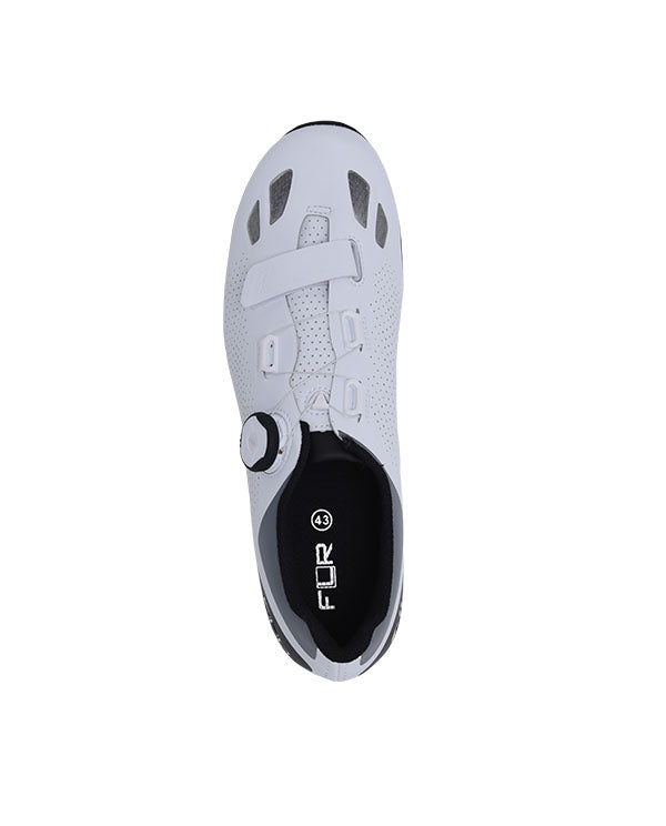 FLR 單旋鈕硬底鞋 F-11 White+Rubber Sole 白