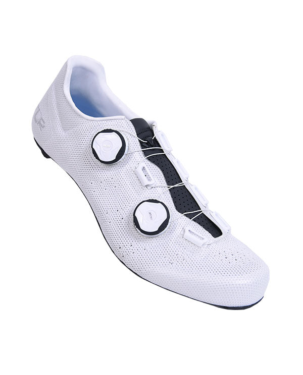 FLR 一級雙旋鈕編織卡鞋F-XX Knit WT White 白| Cycling FABRO 頂級車