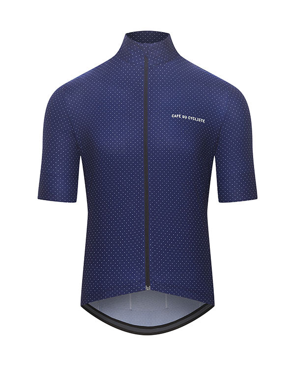 Café du Cycliste 車衣 Fleurette Lightweight Jersey Navy 短袖 男 深藍白點