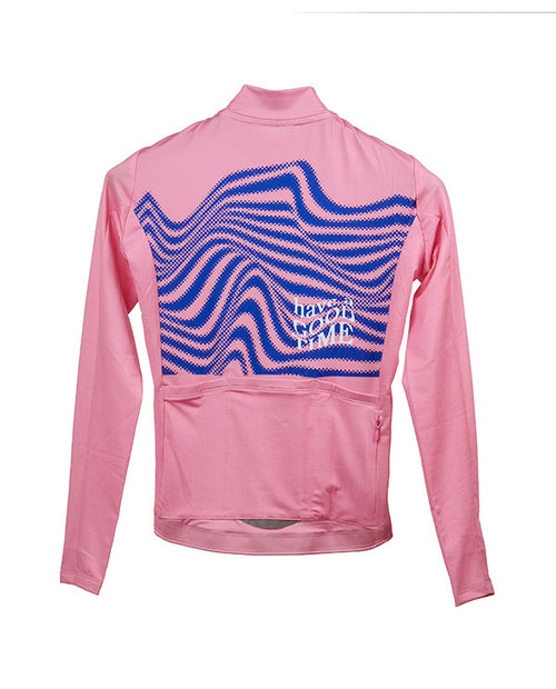 Kniel 薄長袖車衣Enjoy Pink LS-粉 (男女共版)