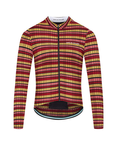Café du Cycliste 車衣 Melanie 長袖 男-珊瑚