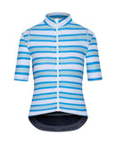 Café du Cycliste 車衣Audax Mona BlueWaterGreen短 女-藍綠白