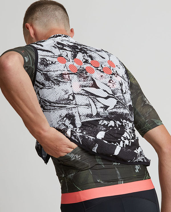 Pedla 防風背心SuperNature Classic Gilet - B&W Nature 男-黑白