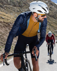 Café du Cycliste 外套Petra Jacket Peacock Blue極輕防風 男-孔雀藍