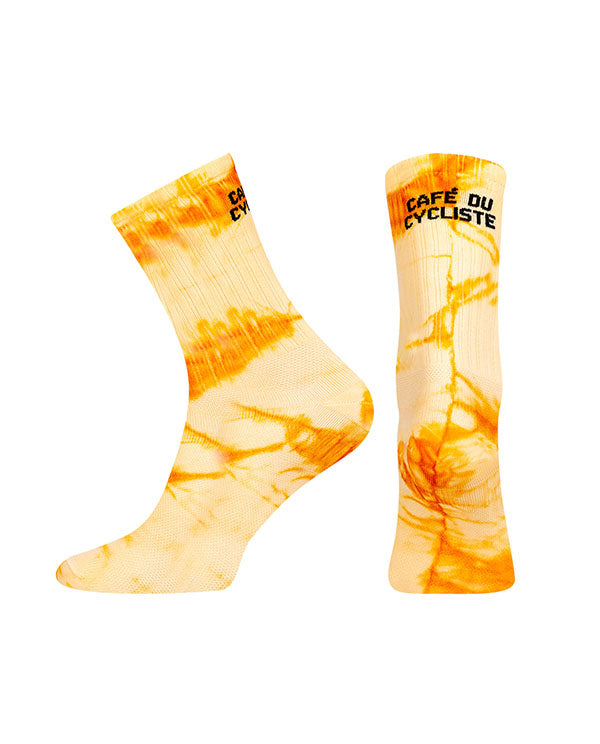 Café du Cycliste 車襪Socks Tie Dye Mango - 橘染