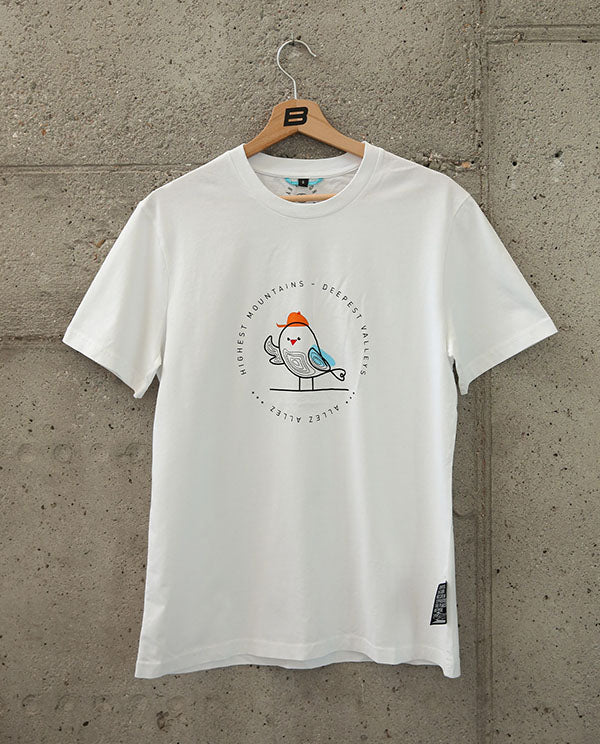 Biehler T-Shirt ALLEZ-Bird 短-小鳥-白