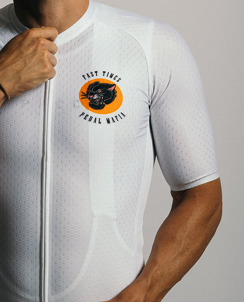 Pedal Mafia 車衣Artist Fast Time短袖 男-白豹