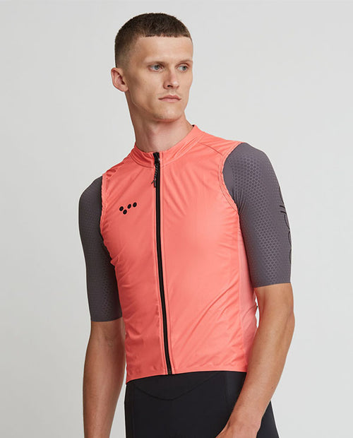 Pedla Pedla 防雨背心Pursuit Gilet Coral 男-珊瑚橘