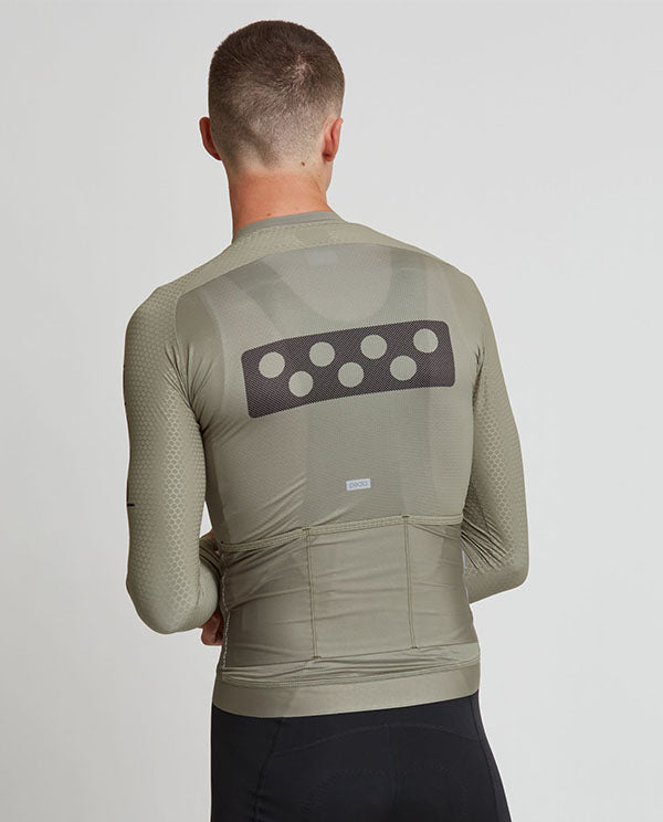 Pedla 薄長袖車衣 Pursuit LS Jersey Khaki 男-卡其綠