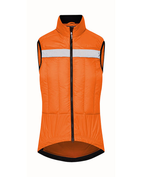 Café du Cycliste 背心Maya Gilet Neon Orange 男女共版-螢光橘