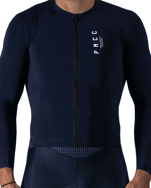 Pedal Mafia 薄長袖車衣 PMCC 男-藍